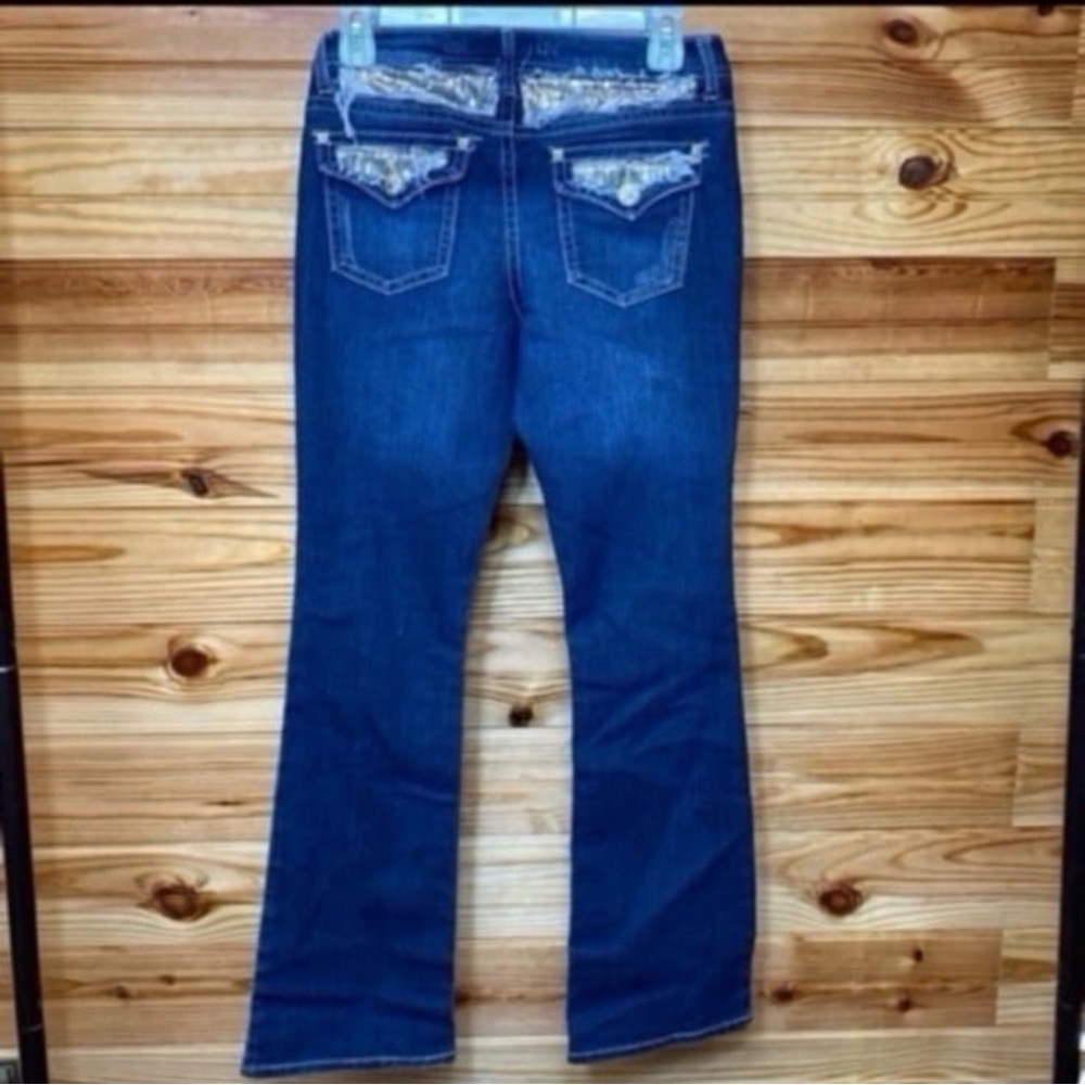 Mudd sequin embellished wide leg jeans size 5